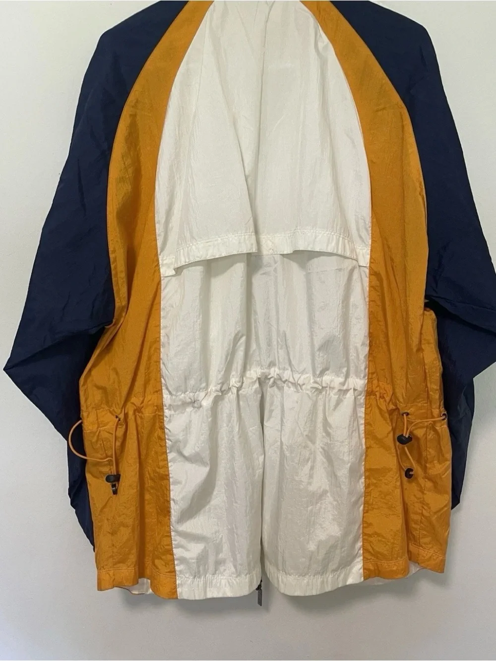 Vintage adidas Men’s White Navy & Gold Windbreaker Jacket
